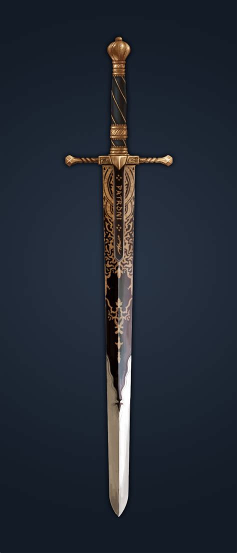 Here to Raze Hell - Engraved sword by Guillem Daudén