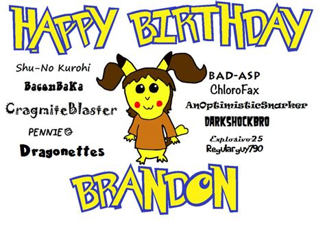 Happy Birthday Brandon by BaconBaka on DeviantArt