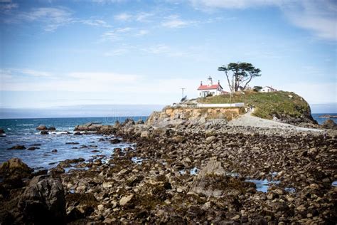 Battery Point Lighthouse in Crescent City California Stock Photo ...