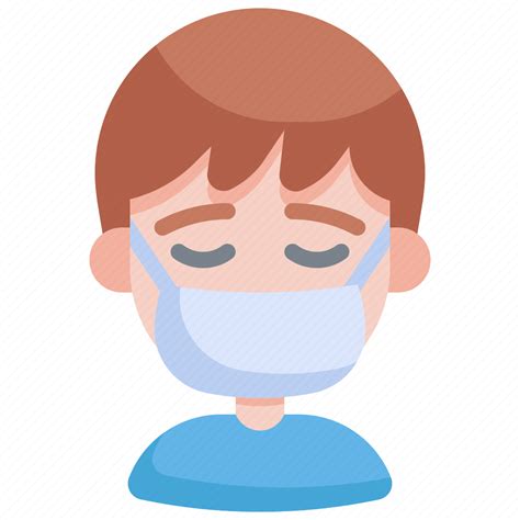 Sick, mask, emoji, emoticon, emotion, feeling, expression icon - Download on Iconfinder