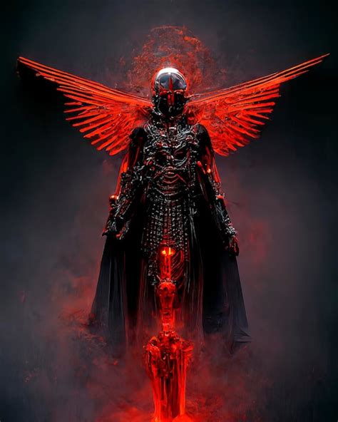 Premium AI Image | Angel of death in hell Artificial intelligence