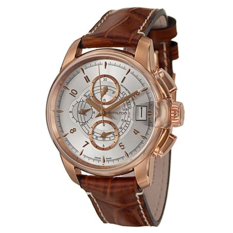 Hamilton Men's 'American Classic' Stainless Steel Rose Gold PVD Coated ...