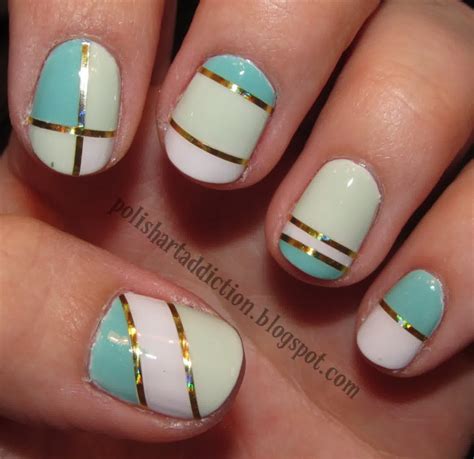 30 + Striped Nail Designs and Ideas - InspirationSeek.com