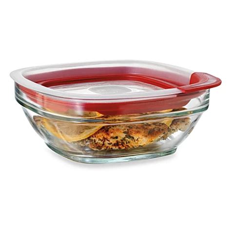 Rubbermaid® Glass Food Storage Containers with Easy-Find Lids - Bed ...