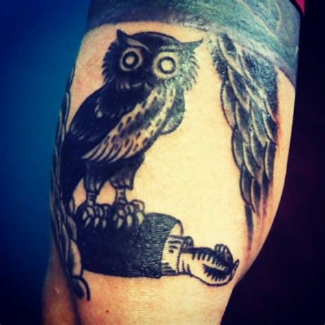 Minerva's owl tattoo | Owl tattoo, Minerva owl, Tattoos