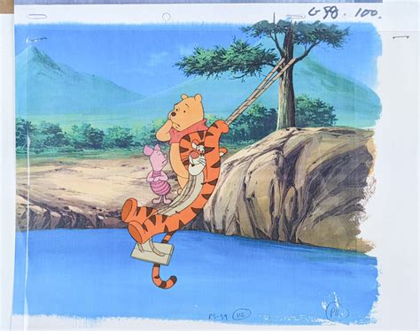 Winnie the Pooh Cel and Background – Stage Nine Entertainment Store