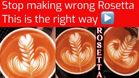 ROSETTA : HOW TO MAKE ROSETTA LATTE ART /SIMPLE TUTORIAL FOR YOU #baristalife #coffeeart - YouTube