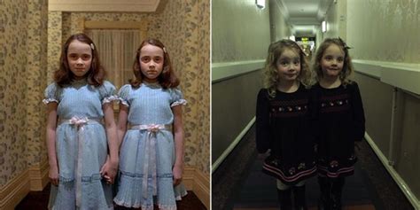 Dad Recreates Scene From "The Shining" With His Twins To Scare Hotel Guests - Shining Twins Prank