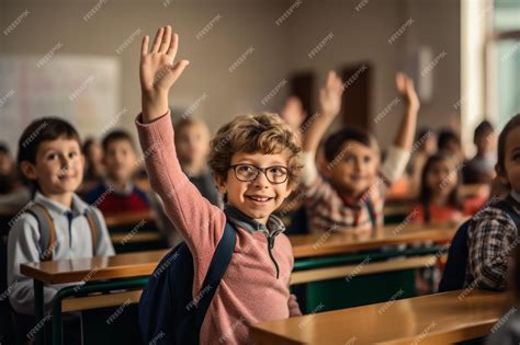 Premium Photo | School children in a classroom