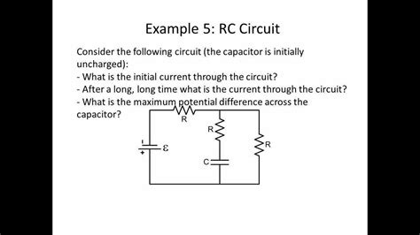 Circuit with capacitor and resistors 2 - YouTube