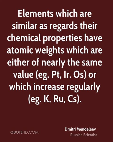 Dmitri Mendeleev Quotes. QuotesGram