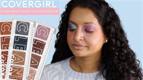 Covergirl Clean Fresh Clean Color Eyeshadows Review - YouTube