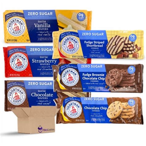 Voortman Sugar Free Cookies & Wafers by Voortman Variety Pack | 3 Unique Cookies & 3 Unique, 1 ...