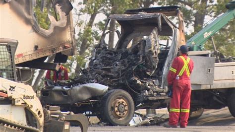 Tow truck driver killed in fiery crash on Trans-Canada Highway near ...