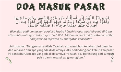 Doa Masuk Pasar Sesuai Sunah agar Terhindar dari Keburukan