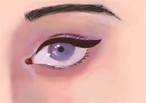 Semi Realistic Eyes Drawing