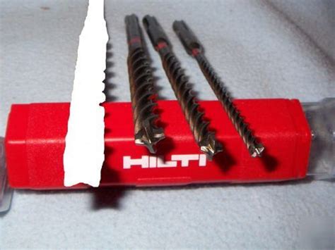 New set of 3 hilti hammer drill bits 12"long sds plus