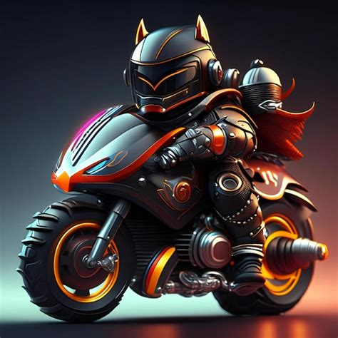 Premium AI Image | a motorcycle with a helmet on it that says dragon on the front.