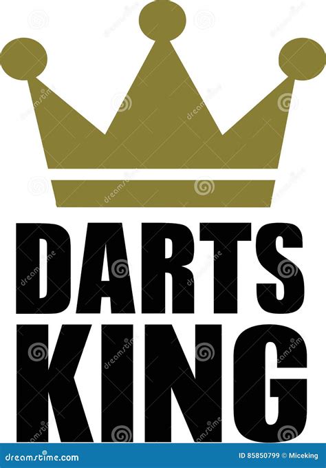 Darts King Crown stock vector. Illustration of icon, winner - 85850799