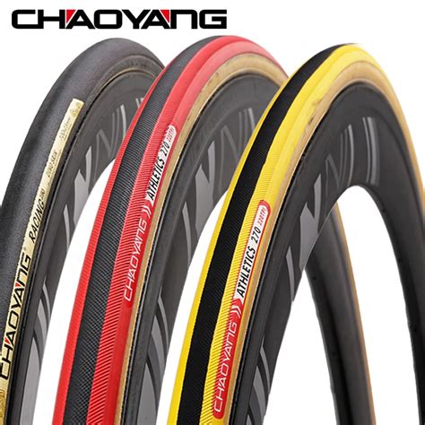 CHAOYANG Bicycle Tube Tire 700C x 23C Road Bike Tyre for Training Racing 220 290 TPI Folding ...