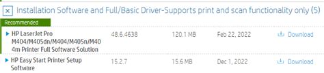 HP LaserJet Pro M404n Printer Driver Download for Windows 10,8,7