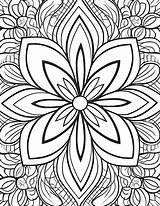 Free Printable Effortless Elegance  Simple Pattern Coloring Page For sketch template