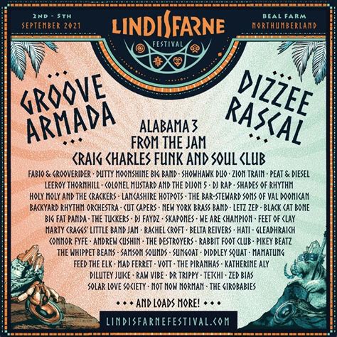 Lindisfarne Festival | 2nd-5th September 2021, Beal Farm, Northumberland