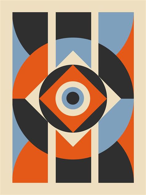 Art concept in Bauhaus style on Behance | Abstract geometric art, Bauhaus art, Geometric shapes art