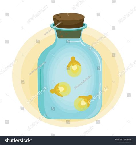 Firefly Jar Isolated Vector Illustration Stock Vector (Royalty Free ...