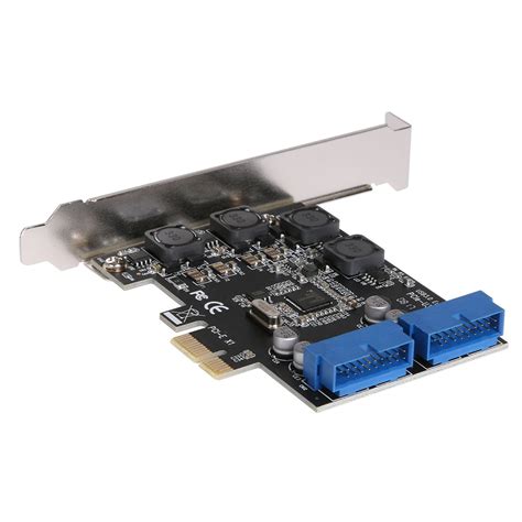 USB 3.0 PCIE PCI Express Control Card Adapter Desktop Front PCIe ...