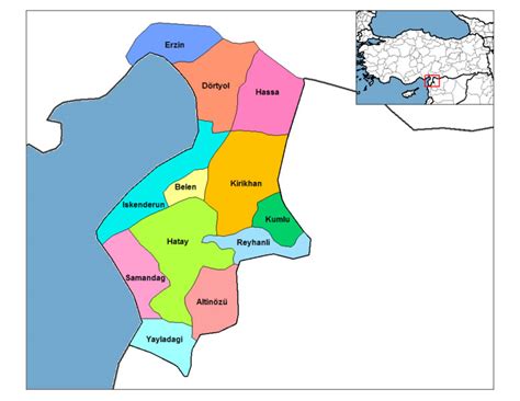 Hatay Map - Turkey