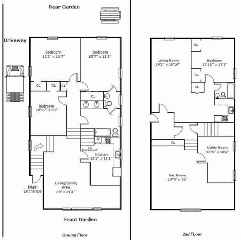 Modern Barndominium Floor Plans 2 Story with Loft [30x40, 40x50, 40x60]