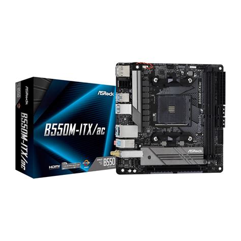 ASRock B550M-ITX/ac AMD B550 So.AM4 Dual Channel DDR4 Mini-ITX Retail - AMD Sockel AM4