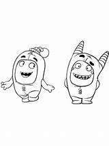 Oddbods coloring Pages sketch template