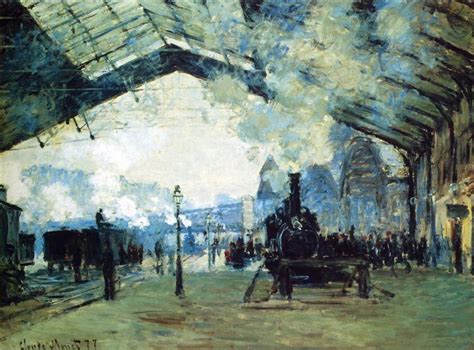 Saint-Lazare Gare, Normandy Train, 1887 - Claude Monet - WikiArt.org