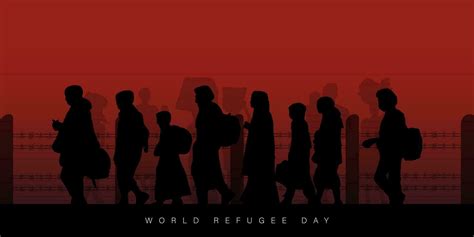 World Refugee Day, Vector illustration 24775490 Vector Art at Vecteezy