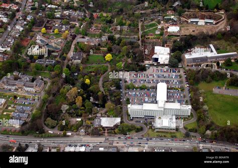 Aerial view of Edinburgh Zoo and the Holiday Inn Hotel Stock Photo - Alamy