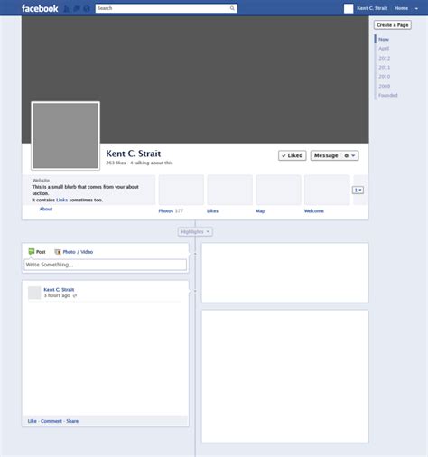 Facebook TimelineMay4 | Facebook templates, Facebook page template, Webpage template