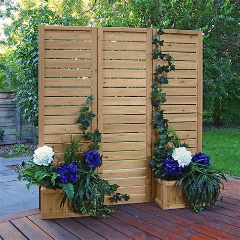 Yardistry 5' x 5' Wood Privacy Screen YM11703 - The Home Depot