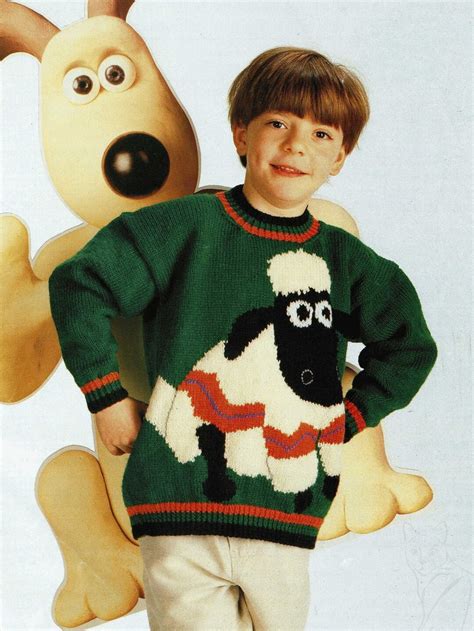 Childrens Cute Shaun the Sheep Sweater, Vintage Knitting Pattern, PDF, Digital Download C291 - Etsy