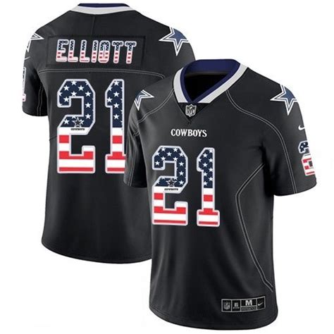 Cowboys Ezekiel Elliott US Flag Black Edition Jersey – US Sports Nation