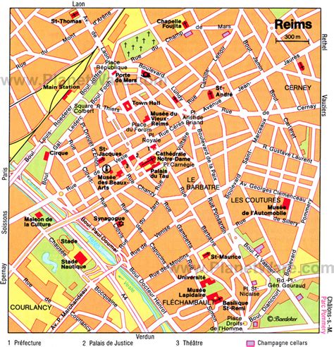 Reims Map - France