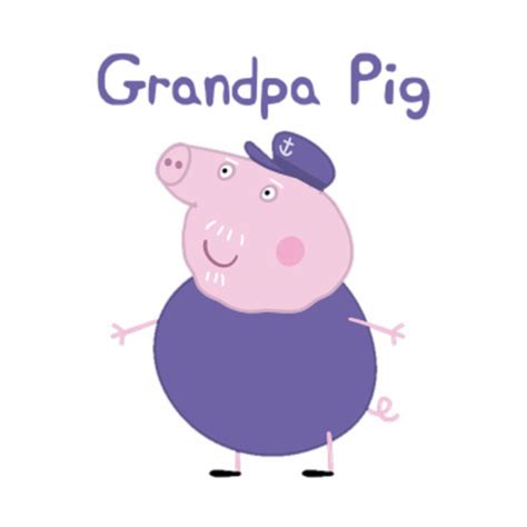 Peppa Pig : Grandpa Pig - Peppa Pig - Baseball T-Shirt | TeePublic