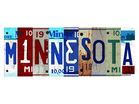 Minnesota License Plate Collage :: Behance