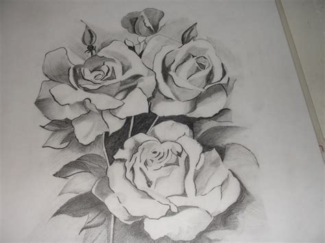 Kani's Crafts: Pencil Sketch - Flowers