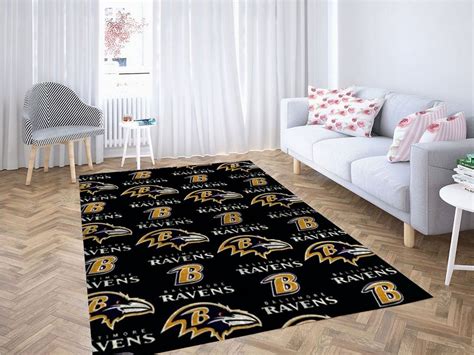 Baltimore Ravens Wood Wallpaper Living Room Modern Carpet Rug - DESIGN ...