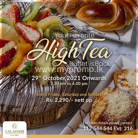 High Tea Buffet at Galadari Hotel