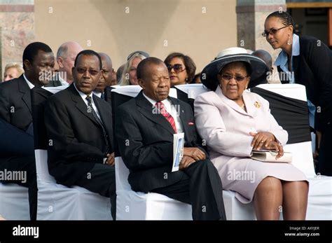 Former President Masire, wife at Inauguration of Seretse Khama Ian Khama fourth President of The ...