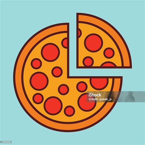 Pepperoni Pizza Stock Illustration - Download Image Now - 2015, Clip ...