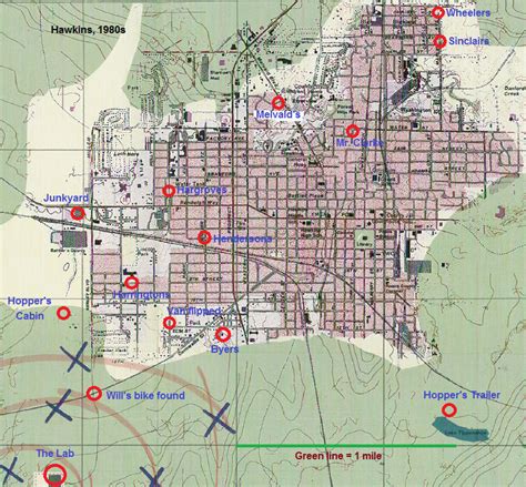 [Spoilers] Map of Hawkins with Locations : r/StrangerThings